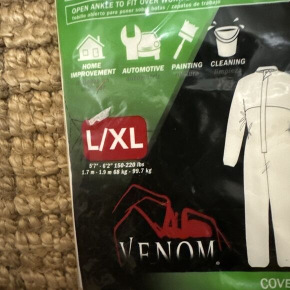 Lot Of 3 Venom All Purpose Auto Cleaning Painting Coveralls. TWO L/XL & ONE 2XL - Picture 6 of 8